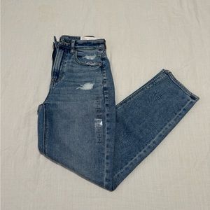 Mom Stretch Straight Jeans